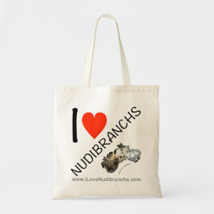 I Love Nudibranchs Tote Bag