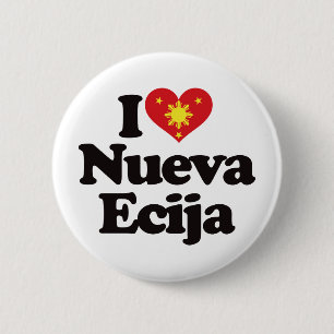 I Love Nueva Ecija 6 Cm Round Badge