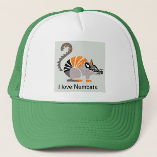I love  NUMBATS  -Australia - wildlife Trucker Hat