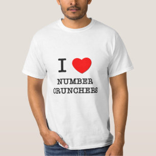 I Love Number Crunchers T-Shirt
