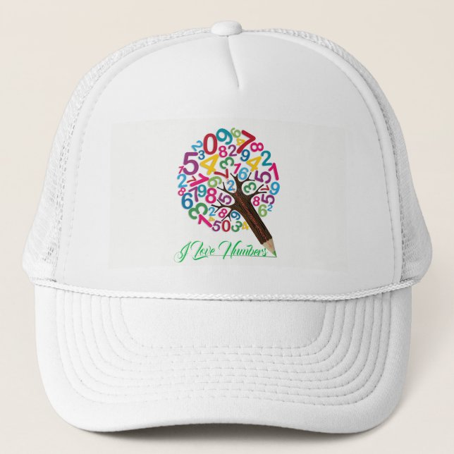 "I Love Numbers" Trucker Hat (Front)