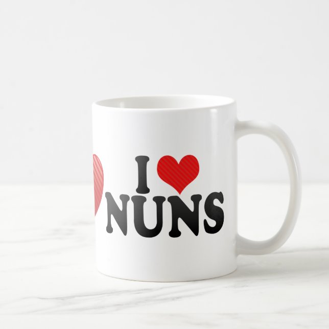 I Love NUNS Coffee Mug (Right)