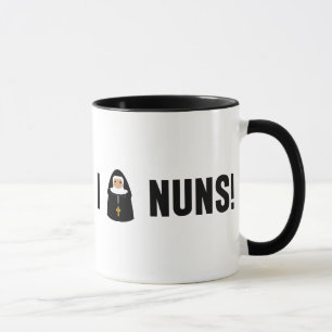 I Love Nuns Mug