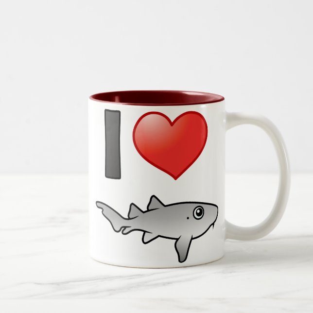 I Love Nurse Sharks Two-Tone Coffee Mug (Right)