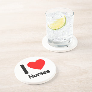 i love nurses coaster