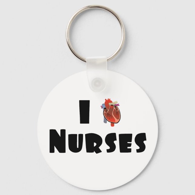I love nurses key ring (Front)