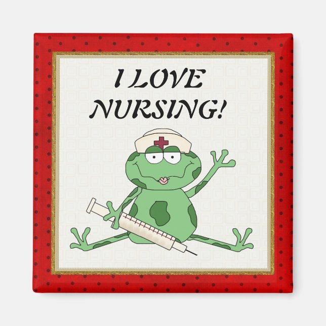 I Love Nursing magnet (Front)