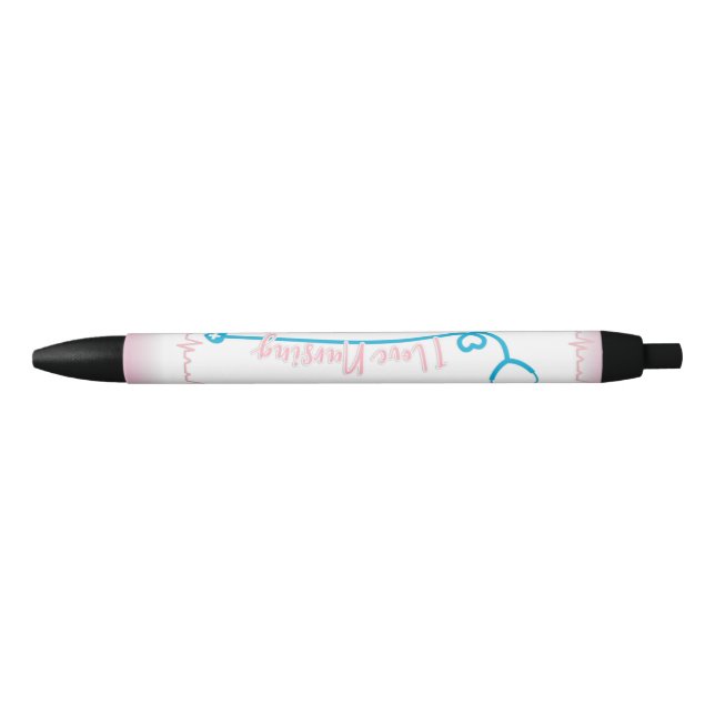 I Love Nursing Stethoscope Pen (Front)