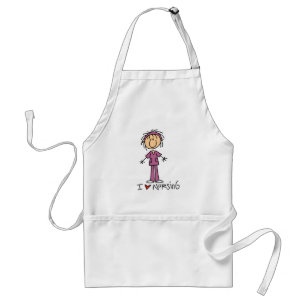 I Love Nursing Tshirts and Gifts Standard Apron