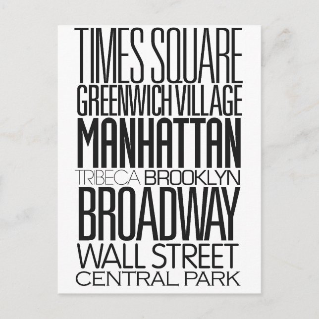 I Love NY Postcard (Front)