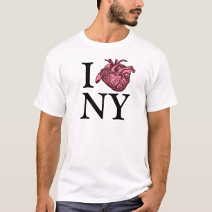 I Love NY with anatomically correct heart t-shirt