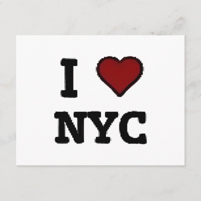 I Love NYC heart Enclosure Card (Front)