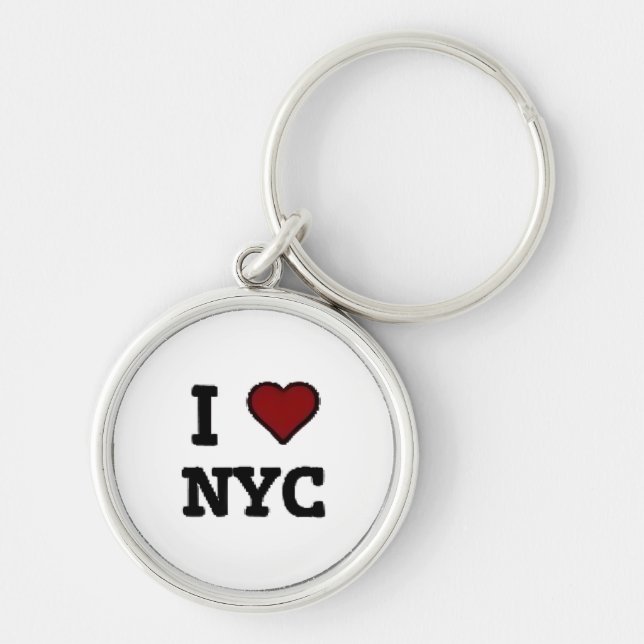 I Love NYC heart Key Ring (Front)