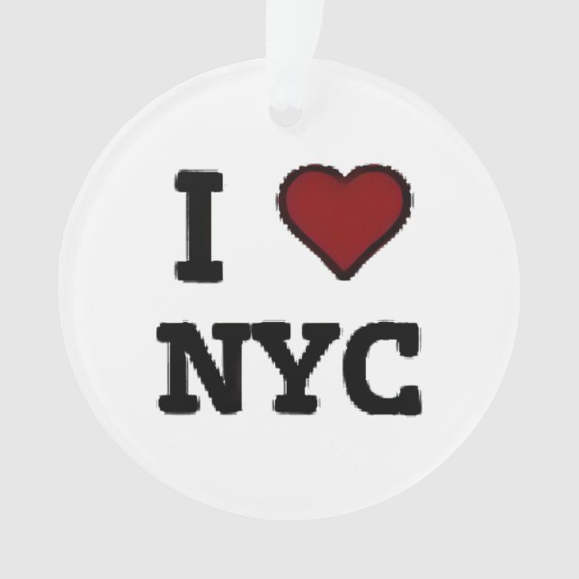I Love NYC heart Ornament (Front)