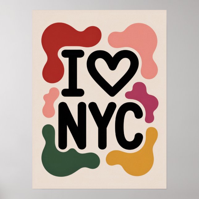 I love nyc pop art poster (Front)