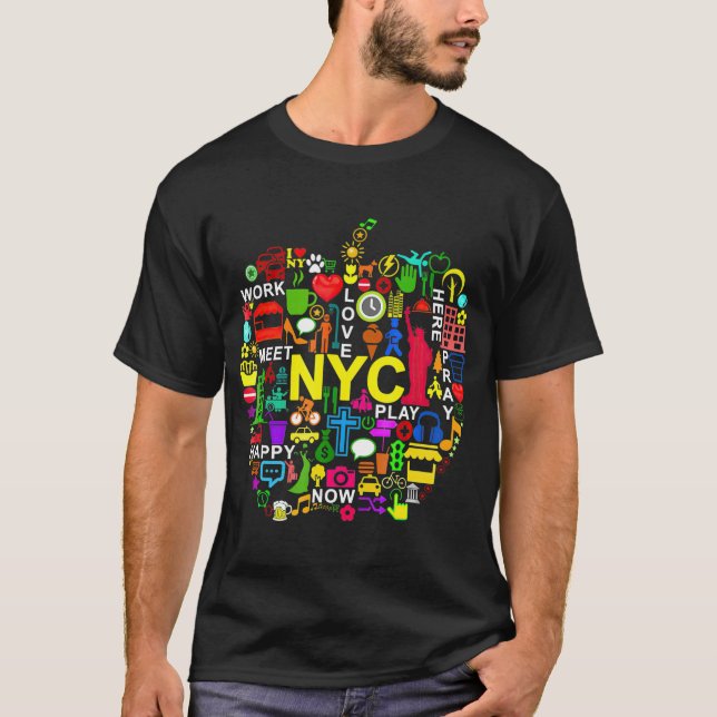 I LOVE NYC s NEW YORK CIY BIG APPLE -gigapixel T-Shirt (Front)