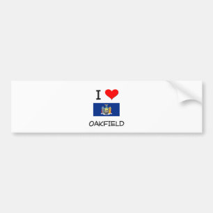 I Love Oakfield New York Bumper Sticker