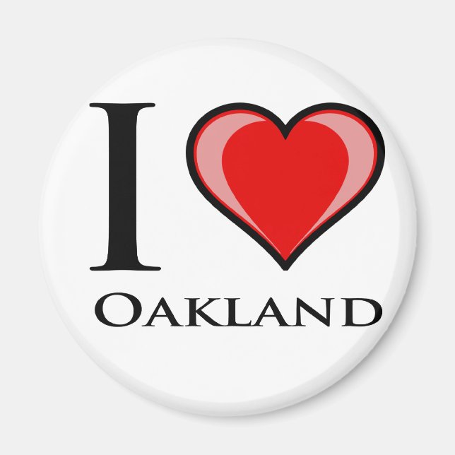 I Love Oakland Magnet (Front)