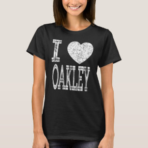 I Love Oakley Valentine Boyfriend Son Boy Heart Hu T-Shirt