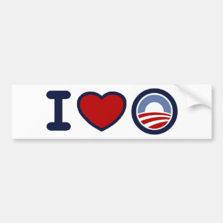 I Love Obama Bumper Sticker