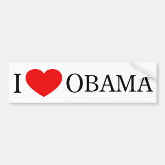 I Love Obama Bumper Sticker