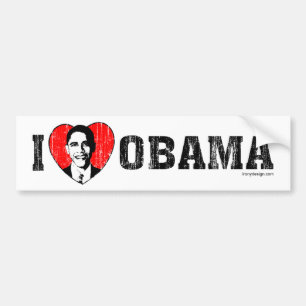 I Love Obama Bumper Stickers