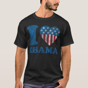 i Love Obama Classic Stars - Stripes I Heart Shirt