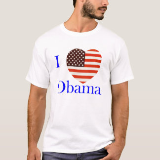 I Love Obama Custom T-Shirt