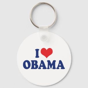 I Love Obama Keychain
