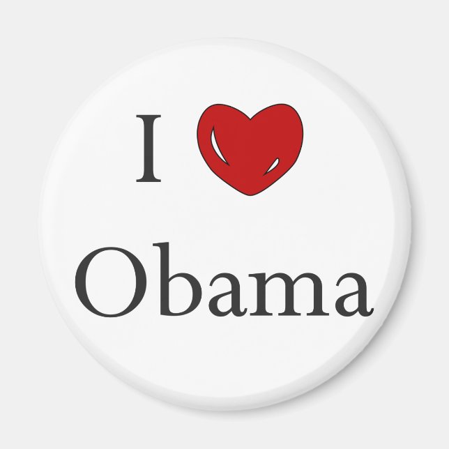 I love Obama Magnet (Front)