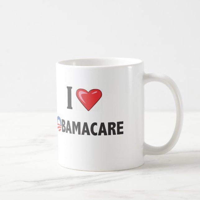 I LOVE OBAMACARE COFFEE MUG (Right)
