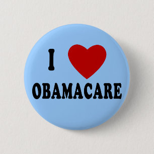 I LOVE OBAMACARE T-shirts, Hoodies, Mugs 6 Cm Round Badge