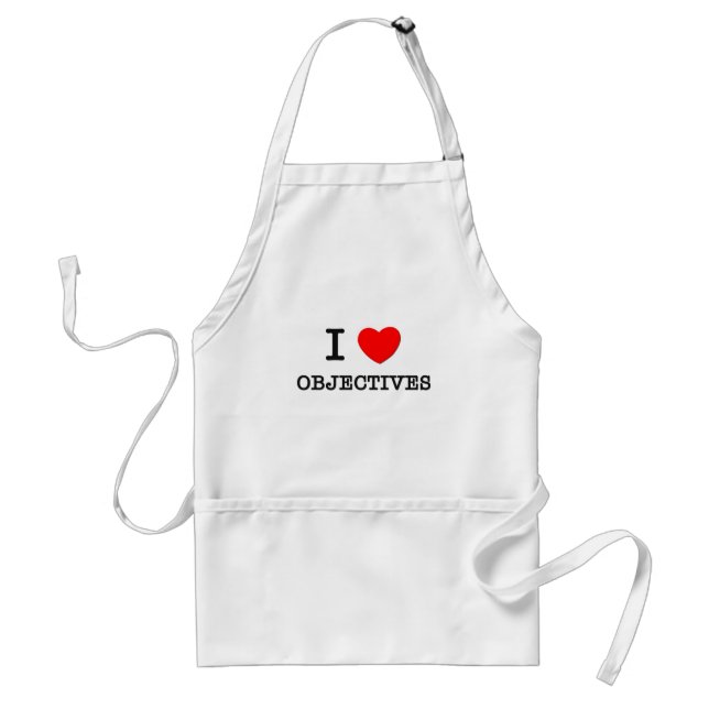 I Love Objectives Standard Apron (Front)