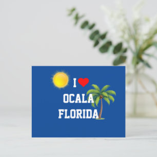 I Love Ocala, Florida Postcard