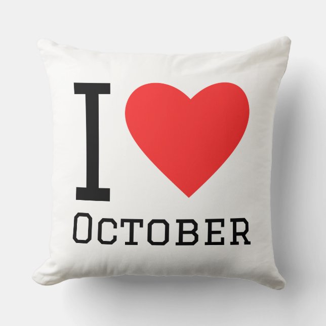 I love October Cushion (Front)
