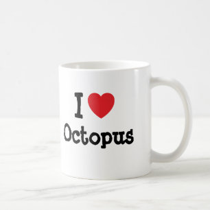I love Octopus heart T-Shirt Coffee Mug