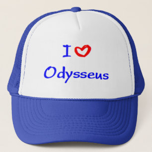 i love odysseus trucker hat