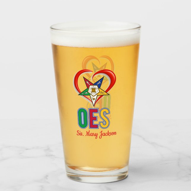 I Love OES Glass (Front Filled)