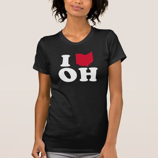 I LOVE OHIO - CLASSIC - Map Design -.png T-Shirt (Front)