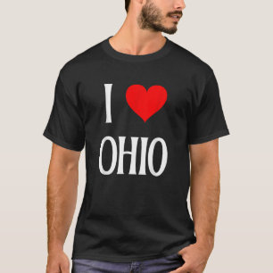I Love Ohio I Heart Ohio OH USA Holiday Travel Sou T-Shirt