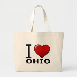 I LOVE OHIO LARGE TOTE BAG