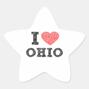 I-love-Ohio.png Star Sticker