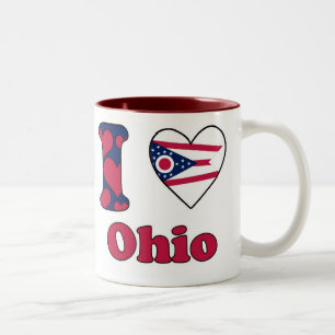 I love Ohio Two-Tone Coffee Mug