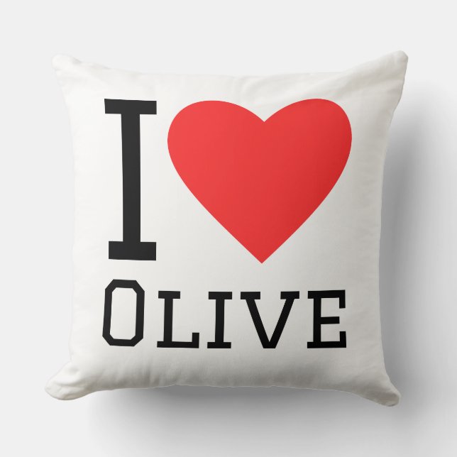 I love oil olive  cushion (Front)