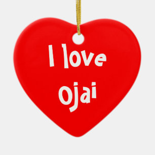 I love Ojai Ceramic Tree Decoration