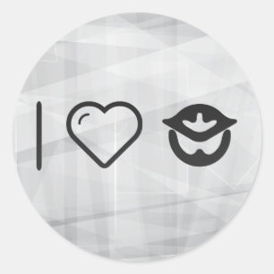 I Love Okayama Classic Round Sticker