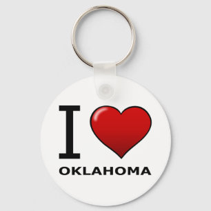 I LOVE OKLAHOMA KEY RING