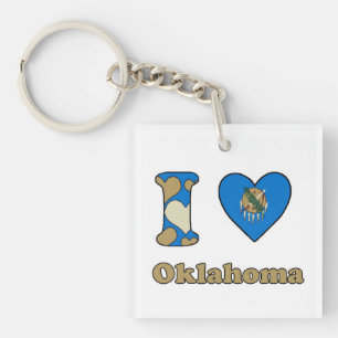 I love Oklahoma Key Ring