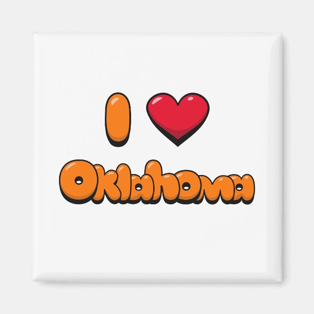 I Love Oklahoma Magnet (Front)