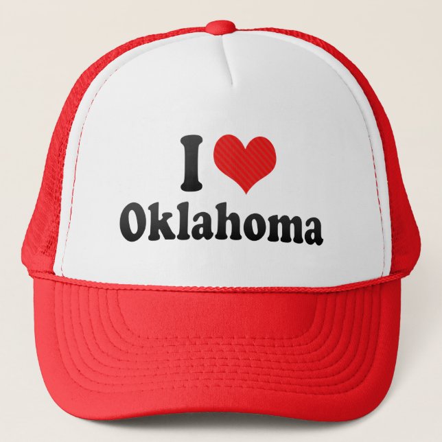 I Love  Oklahoma Trucker Hat (Front)